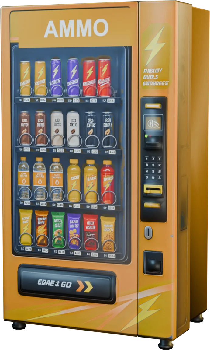 The Fanny Pack perk vending machine from Damn, Zombies, standing in the compound.