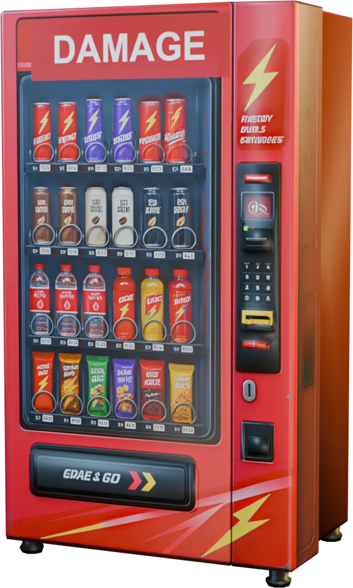 The Performance Bonus perk vending machine from Damn, Zombies, standing in the compound.